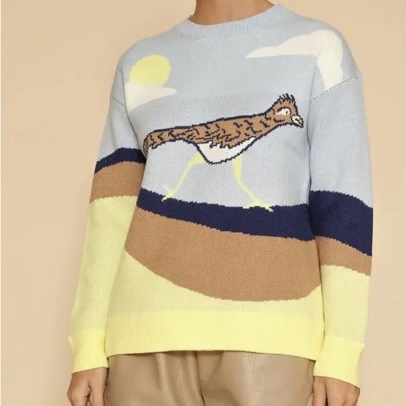 New Miss Sparkling Roadrunner Knit Sweater Size L - Picture 3 of 6